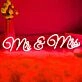 Mr&amp;Mrs LED Neon Sign