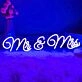 Mr&amp;Mrs LED Neon Sign