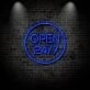 Open 247 Neon Sign