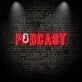 Podcast With Retro Mic Neon Sign