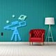 Telescope With Planet Neon Sign