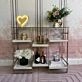 Gold Mirror Heart Neon Sign