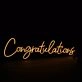 Congratulations Neon Sign