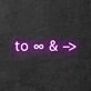 'To Infinity and Beyond' Neon Sign