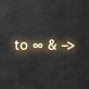 'To Infinity and Beyond' Neon Sign