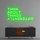 'Think About Things Differently' Neon Sign