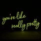 Youre Like Really Pretty Neon Sign