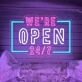 Open 24h Neon Sign Lights Night Lamp Led Neon Sign Light For Home Party