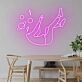 'Space Falling' Neon Sign