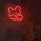 Happy Bear And Heart Neon Sign Lights Night Lamp Led Neon Sign Light For Home Party