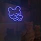 Happy Bear And Heart Neon Sign Lights Night Lamp Led Neon Sign Light For Home Party