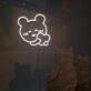 Happy Bear And Heart Neon Sign Lights Night Lamp Led Neon Sign Light For Home Party
