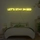 Lets Stay In Bed Neon Sign Lights Night Lamp Led Neon Sign Light For Home Party