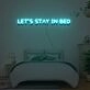 Lets Stay In Bed Neon Sign Lights Night Lamp Led Neon Sign Light For Home Party