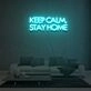 Keep Calm Stay Home Neon Sign Lights Night Lamp Led Neon Sign Light For Home Party