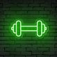 Gym Barbell Neon Sign