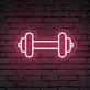 Gym Barbell Neon Sign