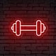 Gym Barbell Neon Sign