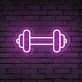Gym Barbell Neon Sign