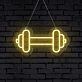 Gym Barbell Neon Sign