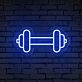 Gym Barbell Neon Sign