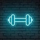 Gym Barbell Neon Sign