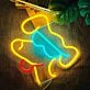 Neon Dog Sign Cute Glasses Dog Led Neon Light Animal Sign Pet Shop Art Wall Decoration