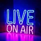 Live On Air Neon Sign Led Wall Decor Sign For Studio Game Room