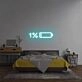 Low Battery: Recharge in Progress Bedroom Neon Sign