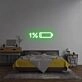 Low Battery: Recharge in Progress Bedroom Neon Sign