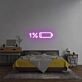 Low Battery: Recharge in Progress Bedroom Neon Sign