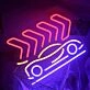 Neon Car Signs Led Neon Sign Red Neon Light Signs For Bedroom Game Area