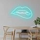 'Lips Bite' Neon Sign