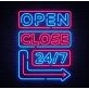 Open Close Led Neon Signs Wall Decor