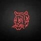 Neon Tiger Led Tiger Head Art