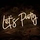 Led Neon Sign Lets Party Sign Gift & Party Sign