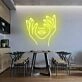 'Holding Face' Neon Sign