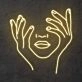 'Holding Face' Neon Sign
