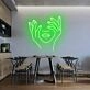 'Holding Face' Neon Sign