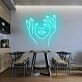 'Holding Face' Neon Sign