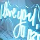 I Love You I Know Neon Sign