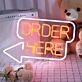 Open Here Neon Sign