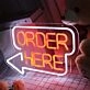 Open Here Neon Sign