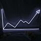 Line Chart Neon Sign