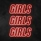 Girls Girls Girls Neon Lamp