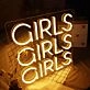 Girls Girls Girls Neon Led Neon Sign