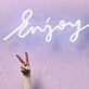 'Enjoy' LED neon sign