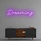 Dreaming' neon sign