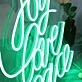 Joy Love Peace Neon Sign