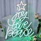 Joy Love Peace Neon Sign